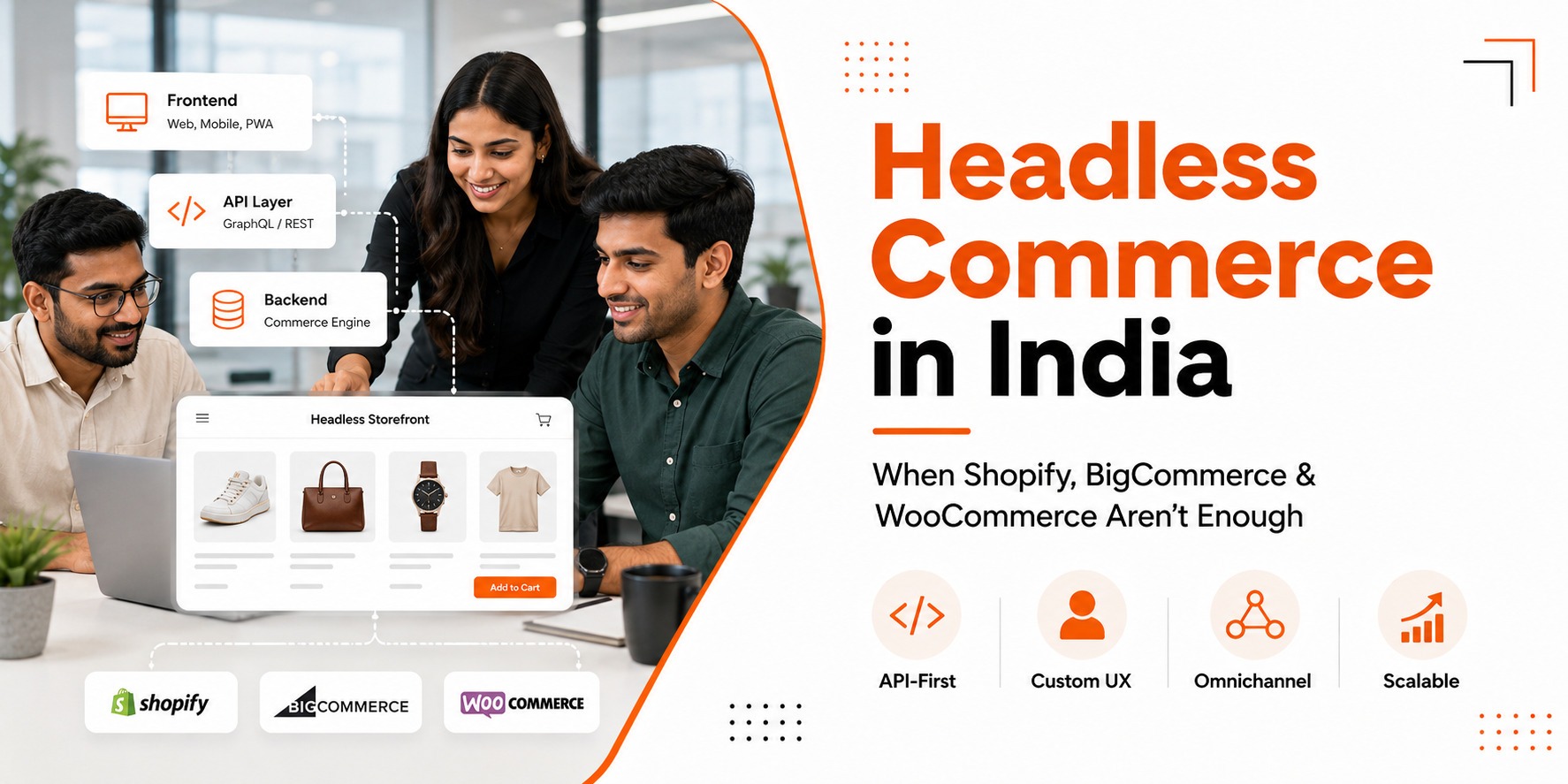 Headless Commerce Development in India: When Shopify, BigCommerce, or WooCommerce Is Not Enough