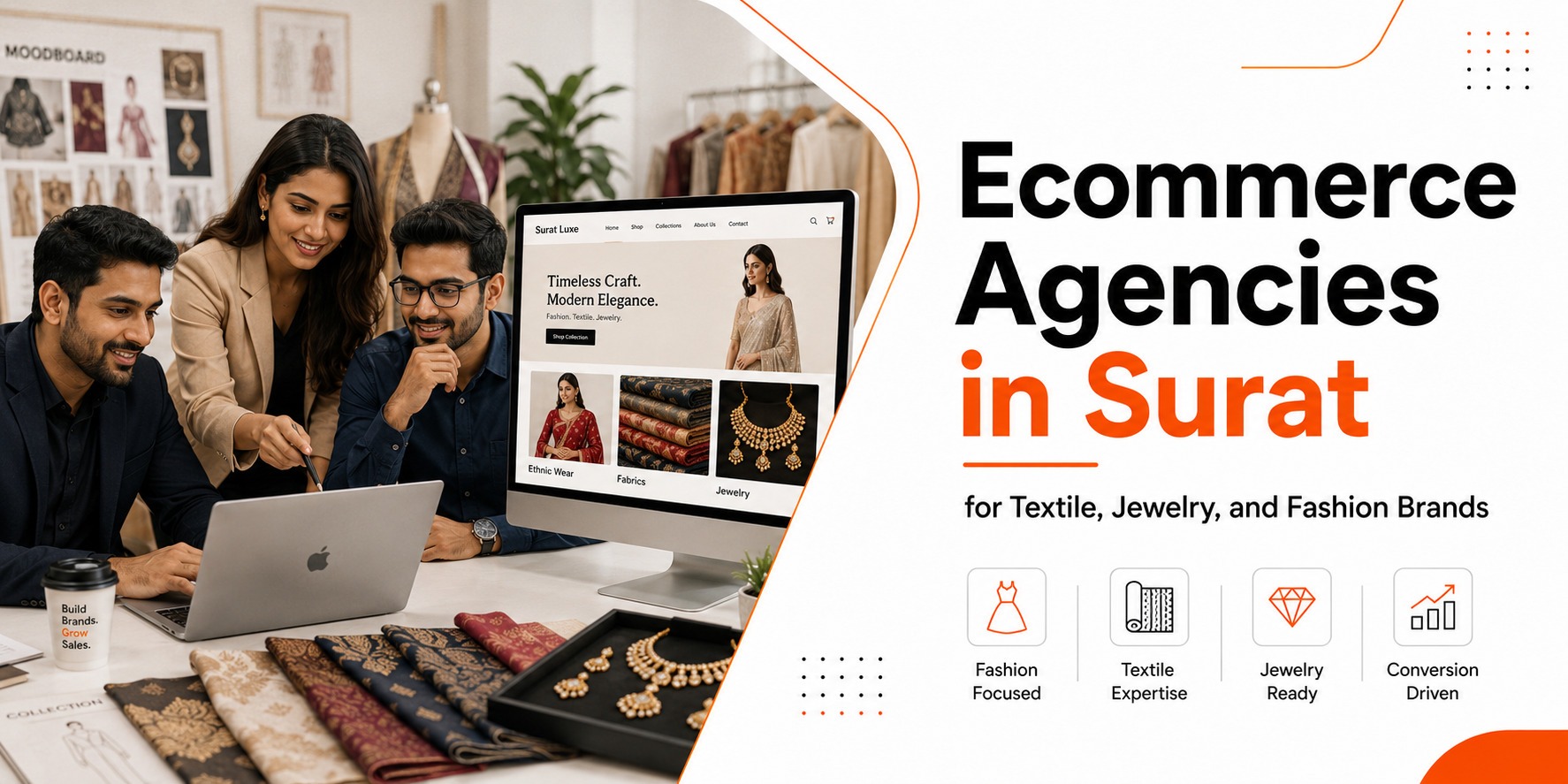 Top ecommerce agencies in Surat for textile, jewellery, and fashion brands