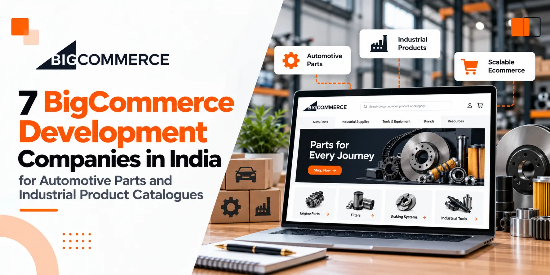 7 BigCommerce Development Companies in India for Automotive Parts and Industrial Product Catalogues